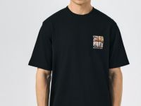 Футболка с арт-принтом, Черный