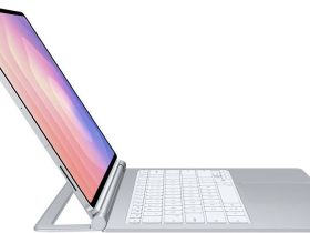 Клавиатура Samsung с тачпадом Galaxy Tab S11 Ultra серебристый