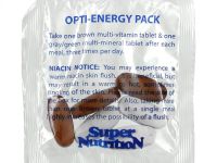 Super Nutrition, Opti-Energy Pack, мультивитамины и минералы, без железа, 30 пакетиков