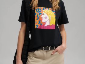 Футболка свободного кроя из хлопкового джерси