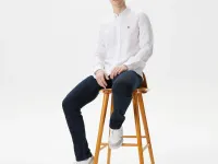 Мужская льнаная рубашка Lacoste