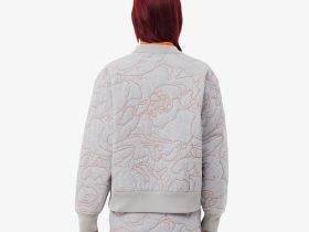 Женская двусторонняя толстовка Lacoste с вышивкой