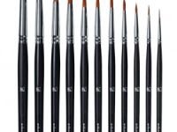 Кисть синтетика №0 круглая Альбатрос "Мастер" короткая ручка