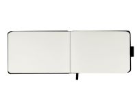 Скетчбук Гамма "Студия" 14,8х10,5 см 100 л 110 г, черный, твердая обложка, на резинке, слоновая кость