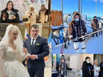 На оленях, прямиком из ЗАГСа, в национальной одежде: как якутяне голосовали в первый день выборов