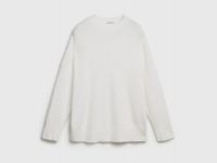 Джемпер оверсайз из пряжи с ангорой, Белый