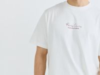 Футболка из плотного хлопка с текстовым принтом, Белый