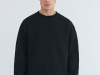 Свитшот с объёмным принтом, Черный