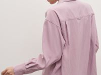 Рубашка прямого кроя с длинным рукавом