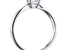 Классическое кольцо из белого золота э4712кц10210212_white