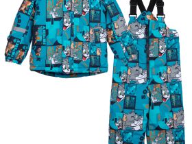 Комплект текстильный с полиуретановым покрытием для мальчиков: куртка, полукомбинезон