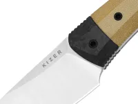 Туристический нож Kizer Momo Fix 3, сталь S35VN, рукоять Micarta/Carbon