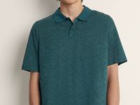 Поло из хлопка с цветочным принтом