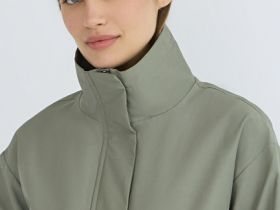 Лёгкая куртка с воротником-стойкой, Желтый