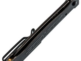 Складной нож Sanrenmu PT611-SB, сталь 12C27, рукоять нержавеющая сталь, черный