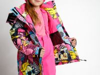 Зимний комплект из мембранной ткани для девочки: куртка, полукомбинезон