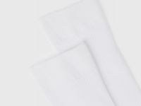 Носки в рубчик, Белый