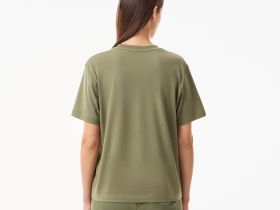 Женская футболка Lacoste свободного кроя из мягкого хлопка
