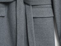 Жакет с поясом, Серый