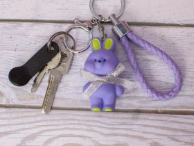Брелок "Rabbit bow", purple
