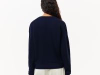 Женский шерстяной свитер Lacoste Relaxed Fit с v-образным вырезом