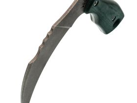 Нож Barmaley Knives Грим, сталь AUS-10Co, рукоять Микарта, зеленый