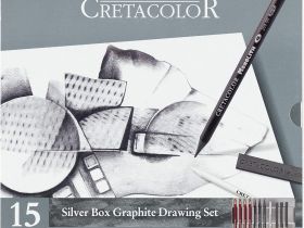 Набор художественный Cretacolor "SILVER BOX" в металлической коробке