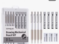 Набор 11 предметов Languo, (карандаши мех.0,3 мм, грифели, ластики)