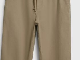 Брюки с эластичным поясом, Бежевый