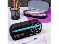 Пенал мягкий 1 отделение, 1 карман Berlingo "Follow your heart" 220*95*50 мм, полиэстер, откидная пл