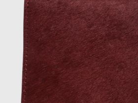 Сумка из натуральной кожи с ворсом, Фиолетовый