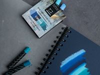 Набор масляной пастели профессиональной Малевичъ 6 шт, синие оттенки