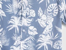 Рубашка из микротвила для мальчиков, Голубой