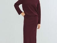 Джемпер плотной вязки, Фиолетовый