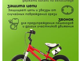 Детский велосипед Royal Baby Freestyle 14, год 2024, цвет Красный