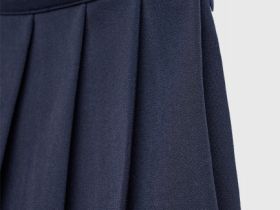 Юбка мини в складку для девочек, Синий