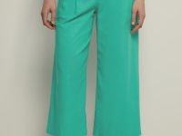 Укороченные брюки из конопляной ткани с хлопком