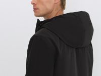 Утеплённая куртка с капюшоном, Черный