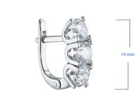 Серьги из белого золота э4712сг10220104