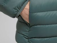 Стеганый пуховик с натуральным пухом