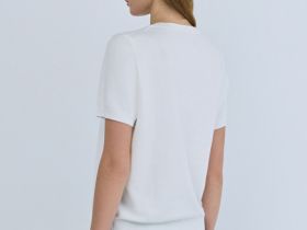 Джемпер с коротким рукавом, Белый