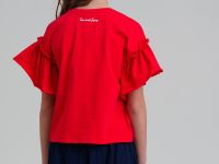 Фуфайка трикотажная для девочек (футболка)