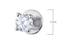 Пусеты из белого золота с бриллиантами э4001пс11102200