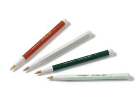 Ручка шариковая Leuchtturm Drehgriffel Nr. 1, теплый желтый, чернила в комплекте, королевский синий