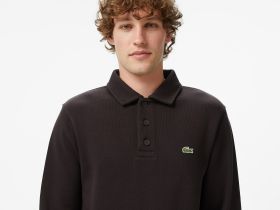Мужская толстовка Lacoste с воротником-поло из хлопка