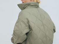 Утеплённая короткая куртка, Желтый