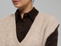 Трикотажный жилет с шерстью