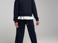 Джемпер из футера для девочки