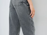 Джинсы Mom с высокой посадкой, Серый