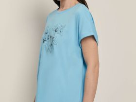 Футболка свободного силуэта с принтом